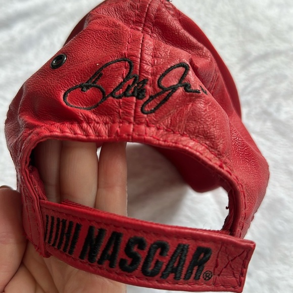 Vintage Wilson’s Leather Chase Dale Earnhardt Jr NASCAR Embroidered Ball Cap Hat - Picture 6 of 10
